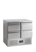 TEFCOLD Saladette- koelwerkbank GN1/1 - 4 schuiven - SA914