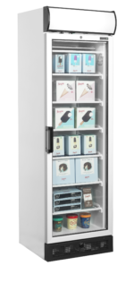 TEFCOLD Displayvriezer met kap en verwarmde glazen deur - UFFS371GCP - Afbeelding 2