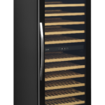 TEFCOLD Zwarte wijnkoeler met glazen deur voor exclusieve presentatie - TFW400-2F