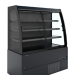 TEFCOLD Compacte zwarte wandkoeler met schuifdeuren - MCB130S Low LED