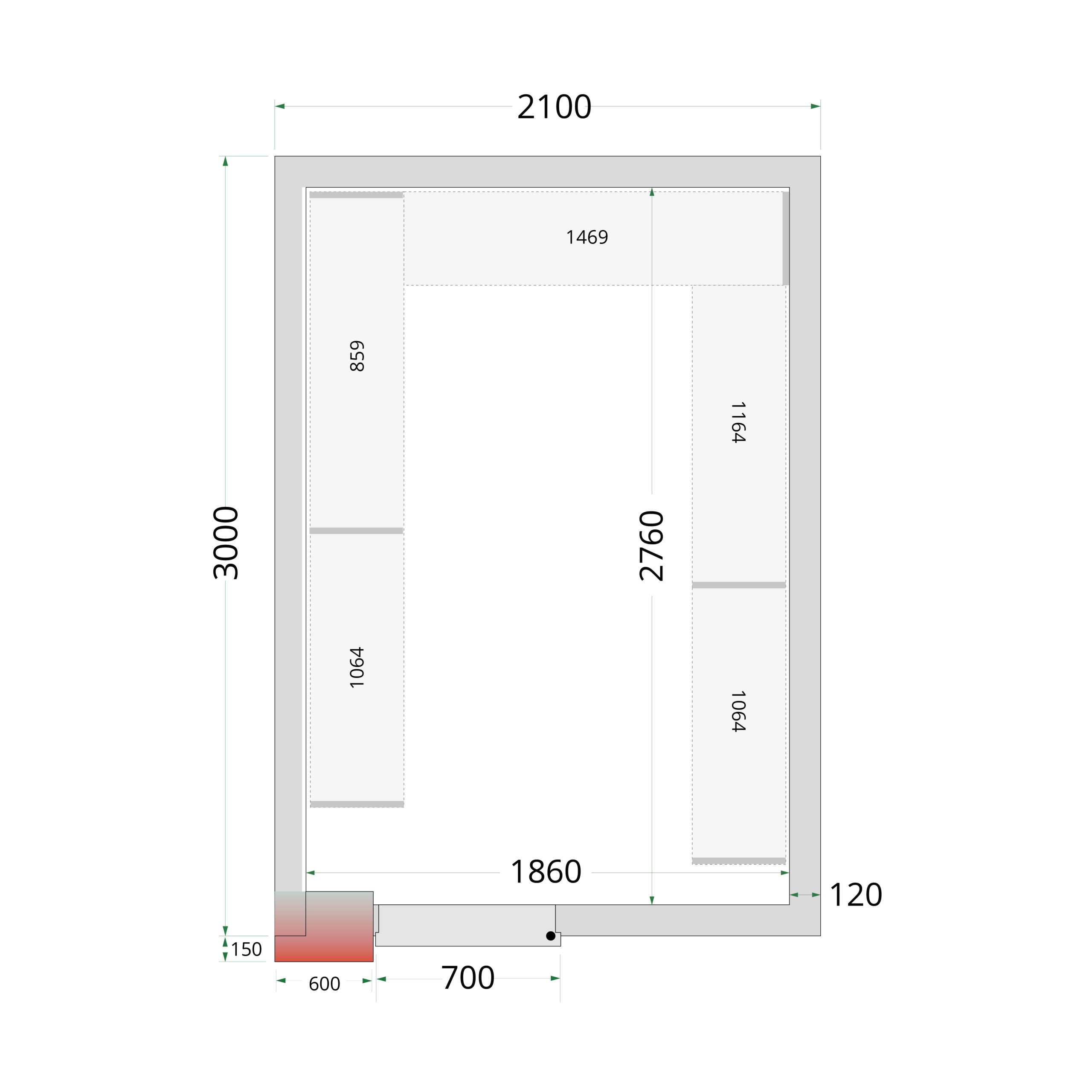 cGVyZmlvbi9kNjE4NjNhYS00ZmNiLTQxZTUtYTQwOS0zMzdiZWQ4MDY2YTEucG5n TEFCOLD Professionele koeling - Shelf Rack System Kit - Afbeelding 1