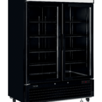 TEFCOLD Elegante zwarte displayvriezer met lichtbak - LGF5000B