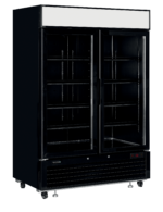 TEFCOLD Elegante zwarte displayvriezer met lichtbak - LGF5000B