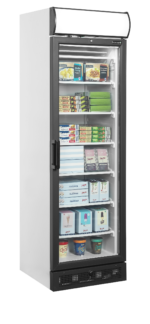TEFCOLD Displayvriezer met kap en verwarmde glazen deur - UFSC371GCP - Afbeelding 2