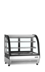 TEFCOLD Vitrine, tafelmodel, voor geweldige productpresentatie - LCT750C/BLACK