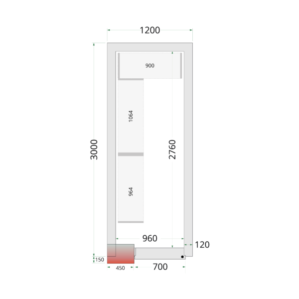 TEFCOLD Professionele koeling - Shelf Rack System Kit