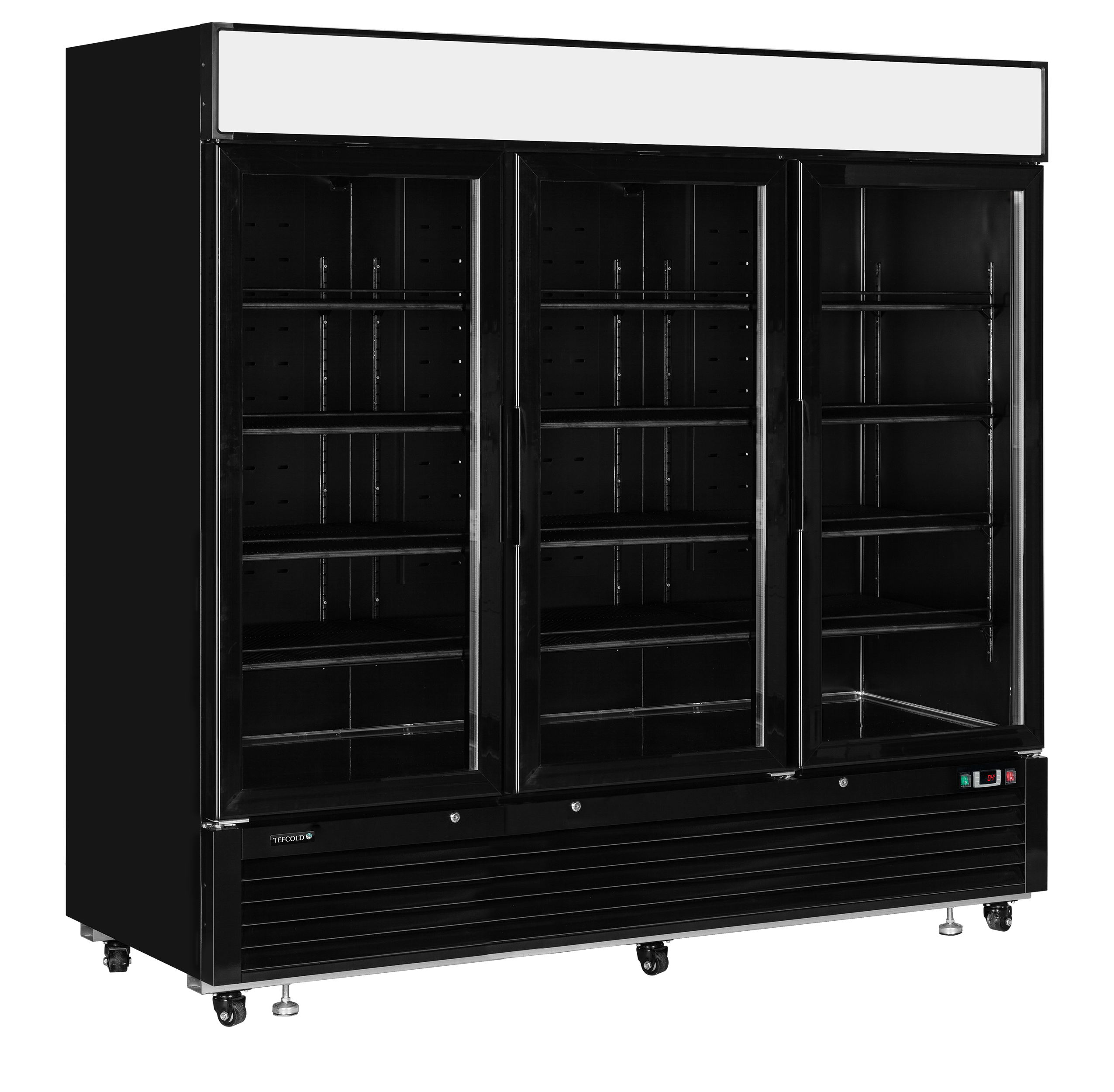cGVyZmlvbi9kZTM2YjE3NC0wNWIwLTQ1ZWEtYmE0YS02NmMyMTJiMWIyMmQucG5n TEFCOLD Elegante zwarte displayvriezer met lichtbak - LGC7500B - Afbeelding 1