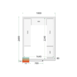 TEFCOLD Professionele koeling - Shelf Rack System Kit