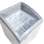 TEFCOLD Elegante diepvrieskist met gebogen glazen schuifdeksels - NIC101SCEB - Afbeelding 2