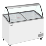 TEFCOLD Vriezer voor schepijs - schuin oplopend met bovenblad - IC402SCE-SO
