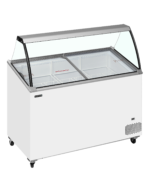TEFCOLD Vriezer voor schepijs - schuin oplopend met bovenblad - IC402SCE-SO