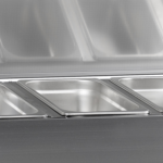 G-Line by TEFCOLD Gekoelde RVS topping unit met deksel - GVC38-160 S/S - Afbeelding 2