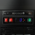 TEFCOLD Koelvitrinecounter met plat glazen front en bovenblad - PDA3-CTF150B-1 - Afbeelding 2