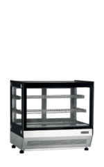 TEFCOLD Vitrine, tafelmodel, voor geweldige productpresentatie - LCT750F/BLACK