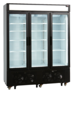 TEFCOLD 3-deurs displayvriezer met kap - UFSC1600GCP