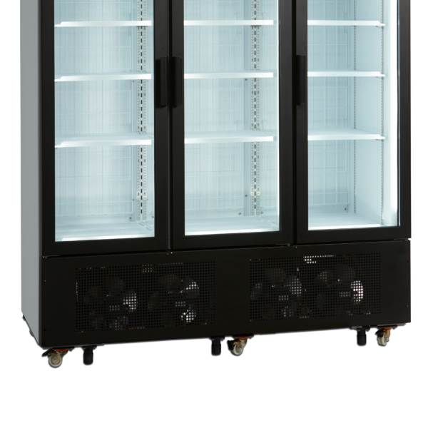 TEFCOLD 3-deurs displayvriezer met kap UFSC1600GCP