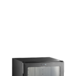 TEFCOLD Zwarte minibar met glazen deur - TM33G-1