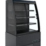 TEFCOLD Compacte zwarte wandkoeler met schuifdeuren - MCB90S Low