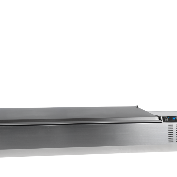 G-Line by TEFCOLD Gekoelde RVS topping unit met deksel - GVC33-160 S/S