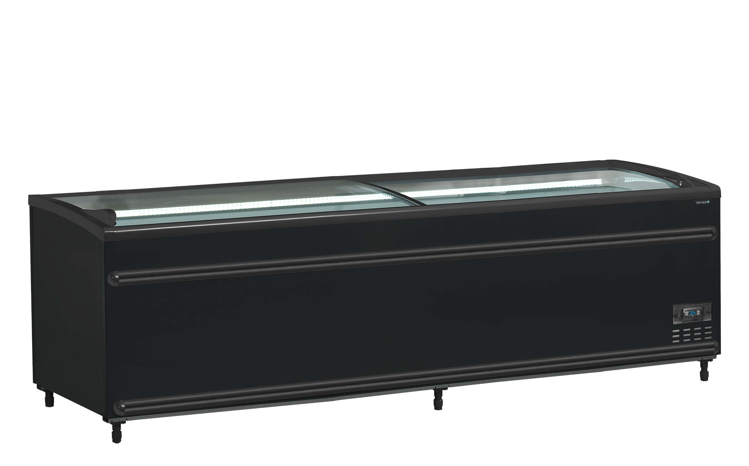 cGVyZmlvbi9mZDU3OWZmOC03NWY4LTQxZjAtYjllNC1mNzhhODU4OWFiOGMucG5n TEFCOLD Zwarte supermarktkoeler/-vriezer met gebogen glas voor volledige zichtbaarheid - SFI250B-CF VS - Afbeelding 1