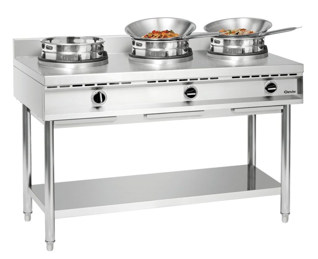 Bartscher Wokkookplaat, 3 branders