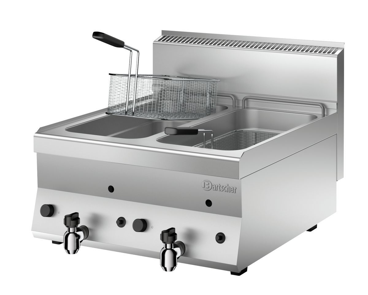 1152113 Gas friteuse 650, 2x8L, TG - Afbeelding 1
