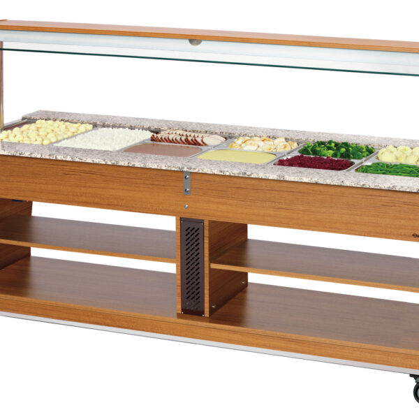 Buffetwagen, warm, 6x 1/1 GN