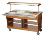 Buffetwagen, warm, 4x 1/1 GN - Afbeelding 3