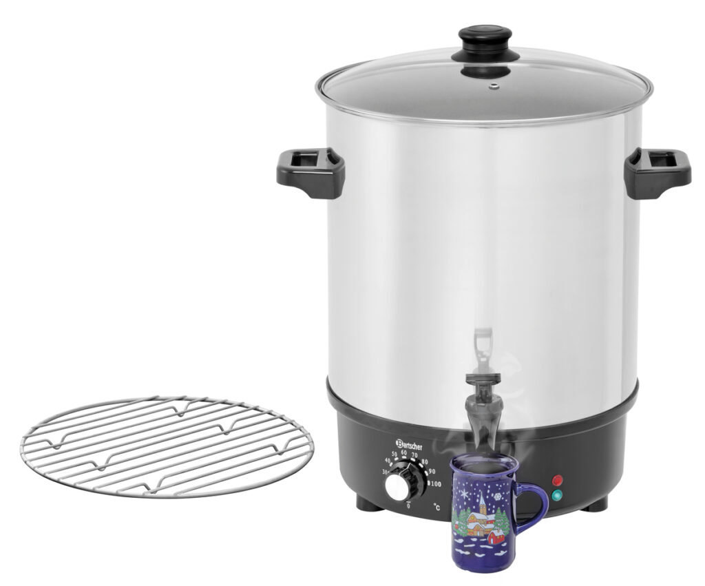 Bartscher Glühweinpan, heetwaterpan 30L, CNS