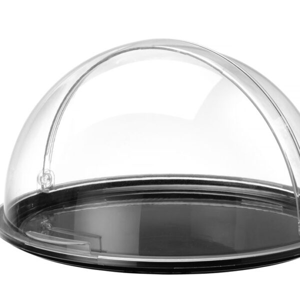 Roll-top display tray