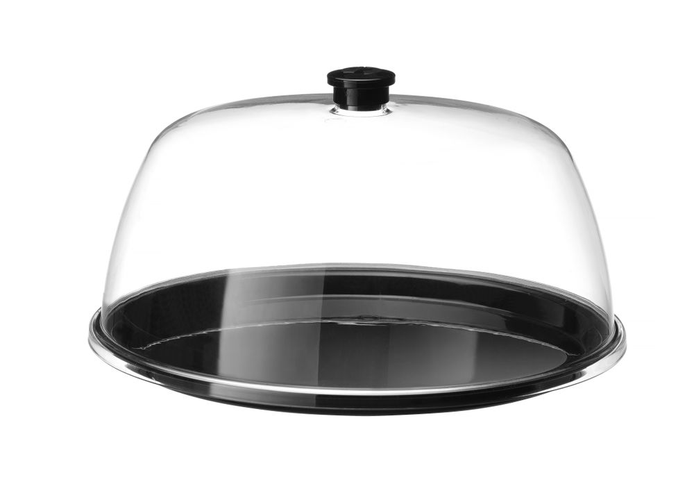 Display tray with lid
