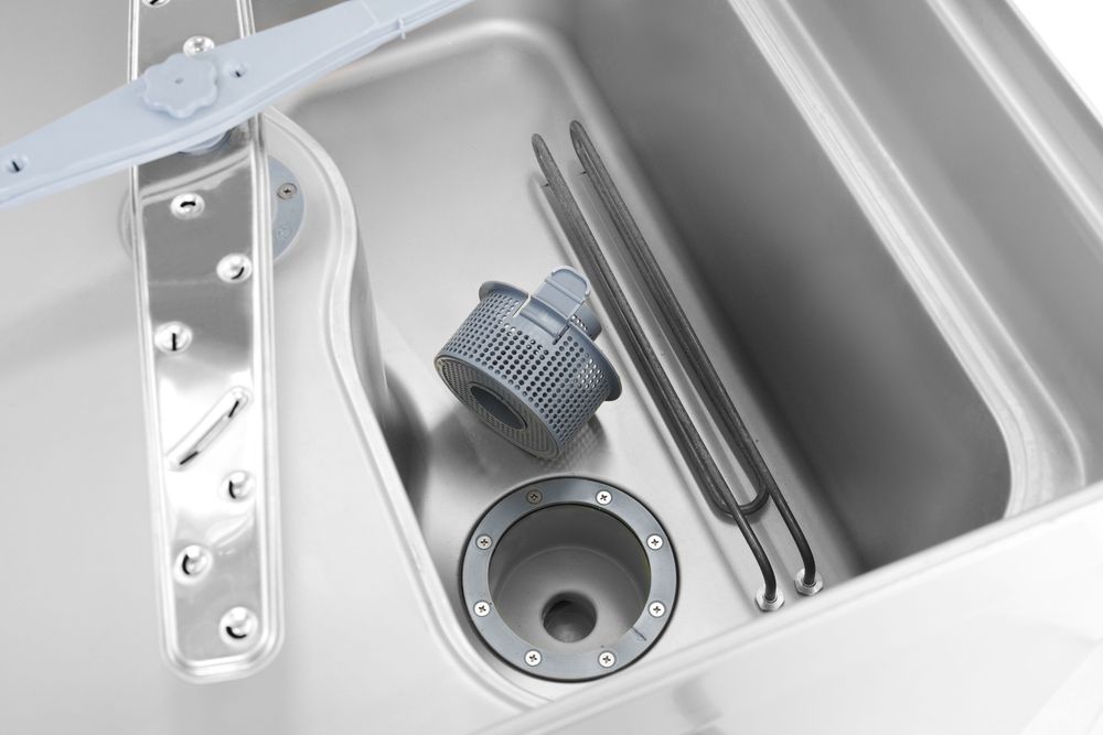Pass-through dishwasher