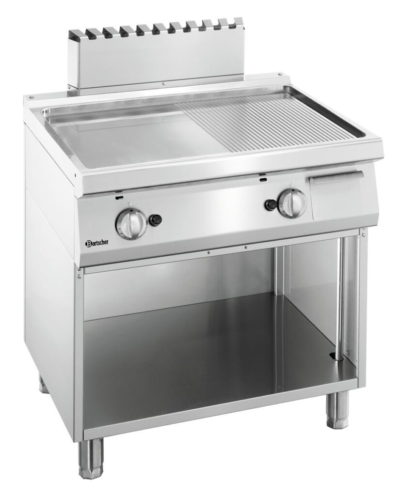 Bartscher Grillplaat Gas 700,B800, 1/2-1/2