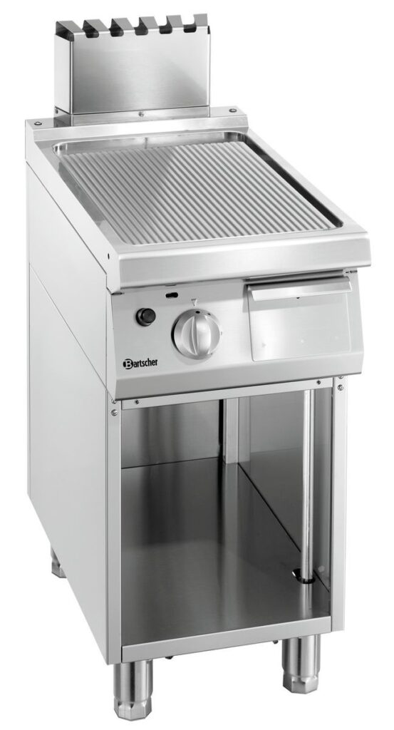 Bartscher Grillplaat Gas 700,B400, geribbeld