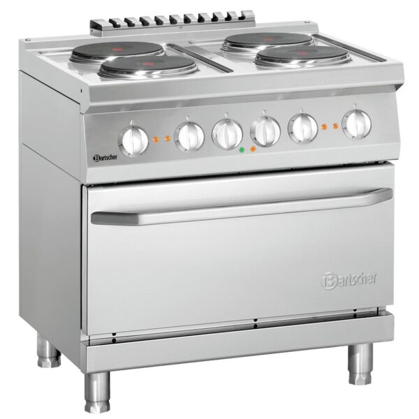 Bartscher El. fornuis 700, B800, 4-pits, EO