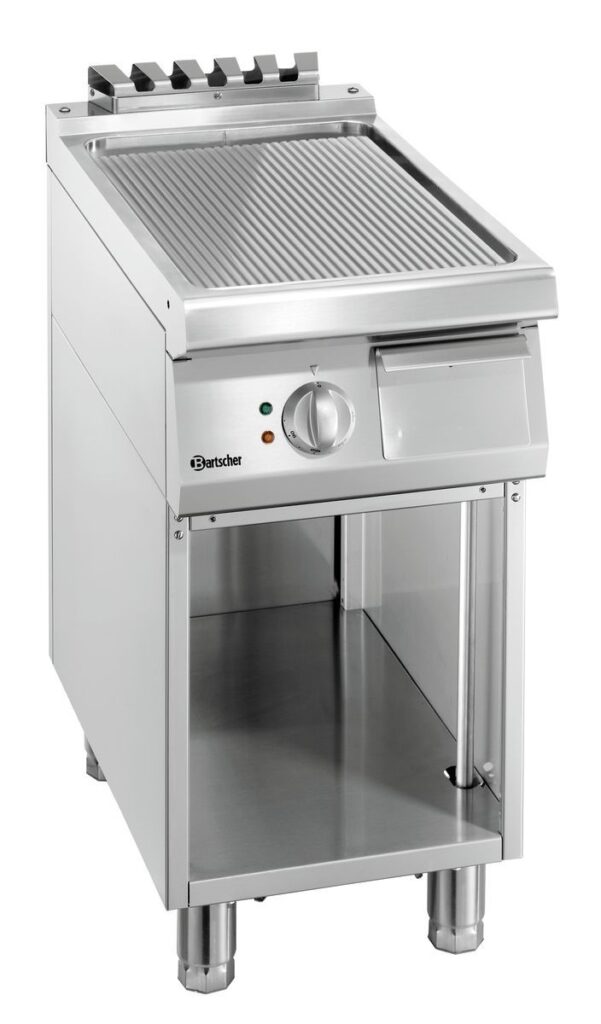 Bartscher Grillplaat 700, B400, geribbeld