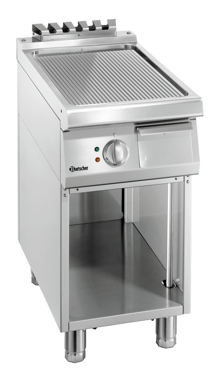 286507 Bartscher Grillplaat 700, B400, geribbeld