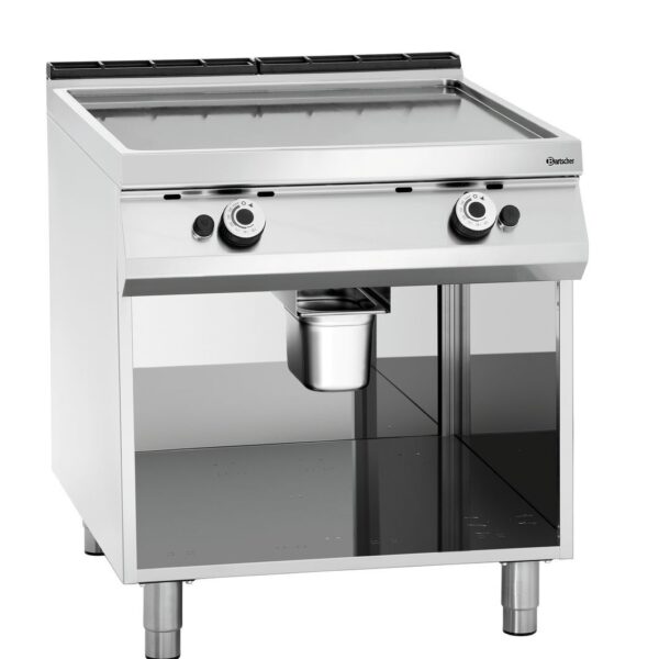 Gas grillplaat, glad