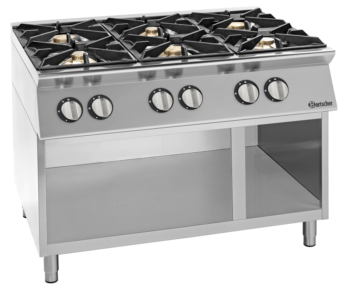 2991121 Gasfornuis 900 6 branders OU - Afbeelding 1