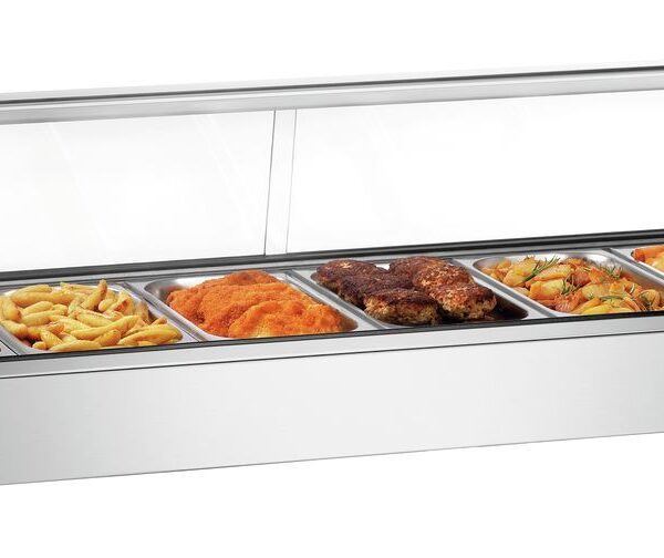 Hete opzetvitrine R6 6 x 1/3 GN