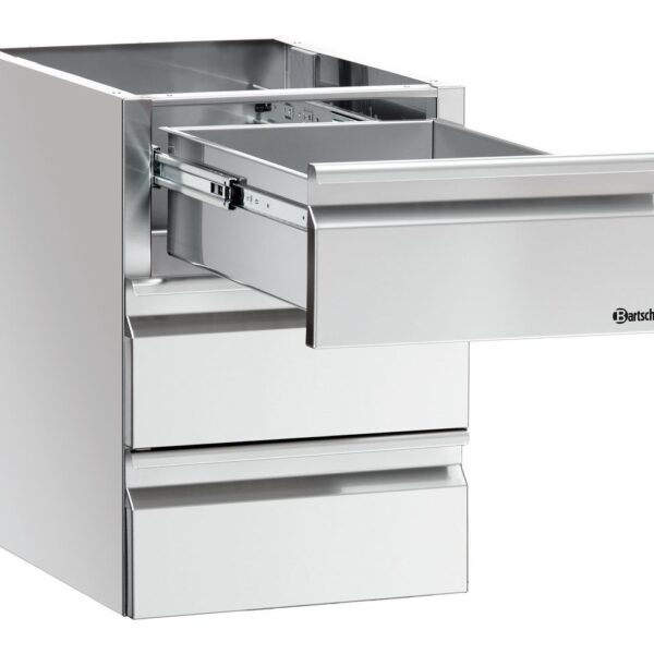 Schuifladenblok 3 x 1/1 GN voor werk