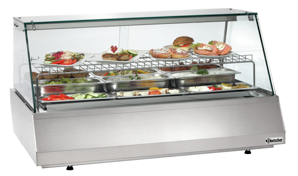 Bartscher Koelvitrine 3/1 GN, rechte ruit
