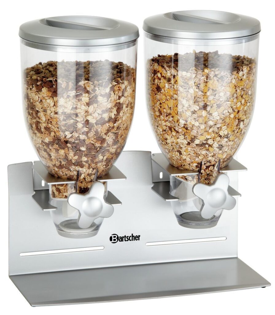 Bartscher Ontbijtgranendispenser, dubbel