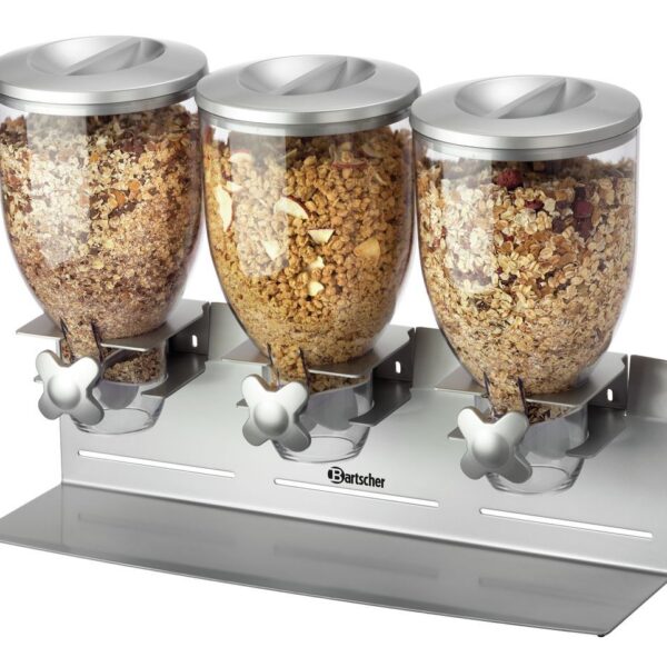 Bartscher 3-voudige ontbijtgranendispenser