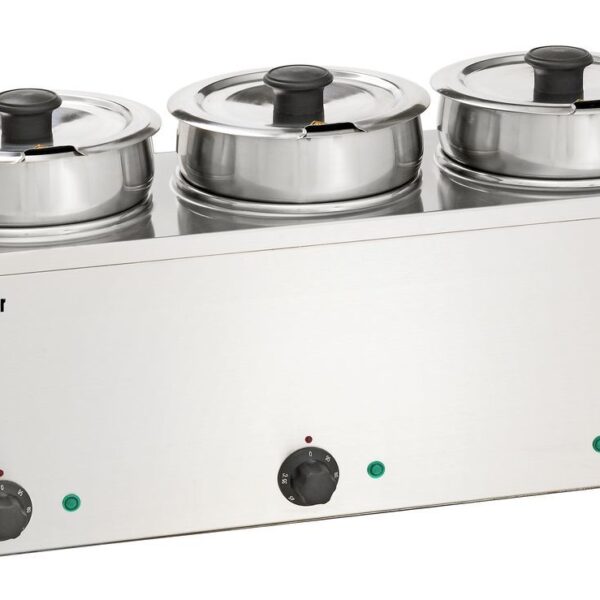 Bain-Marie Hotpot, 3x pan, 3,5 L