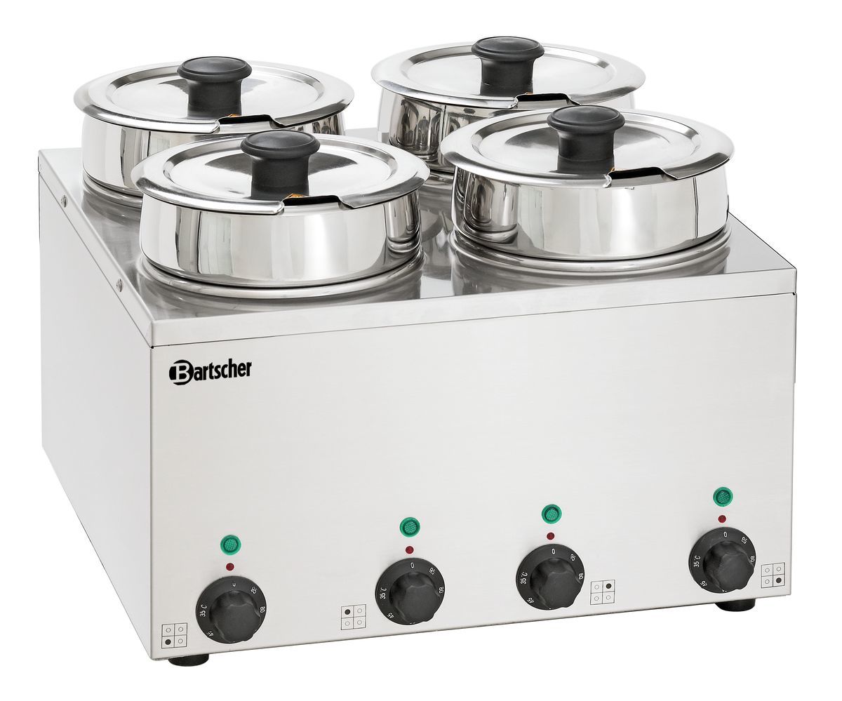 608035 Bain-Marie Hotpot, 4x pan, 3,5 L - Afbeelding 1