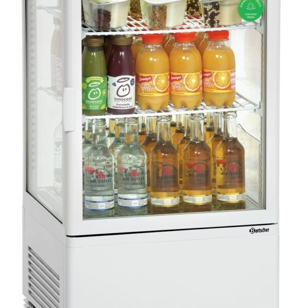 Mini-koelvitrine 58L, wit