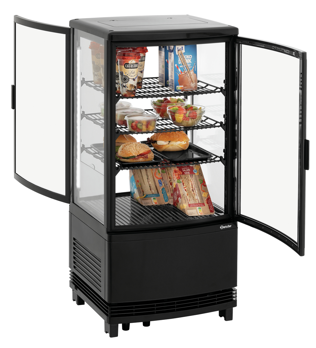 700387_2 Mini-koelvitrine 75L2T zwart - Afbeelding 1