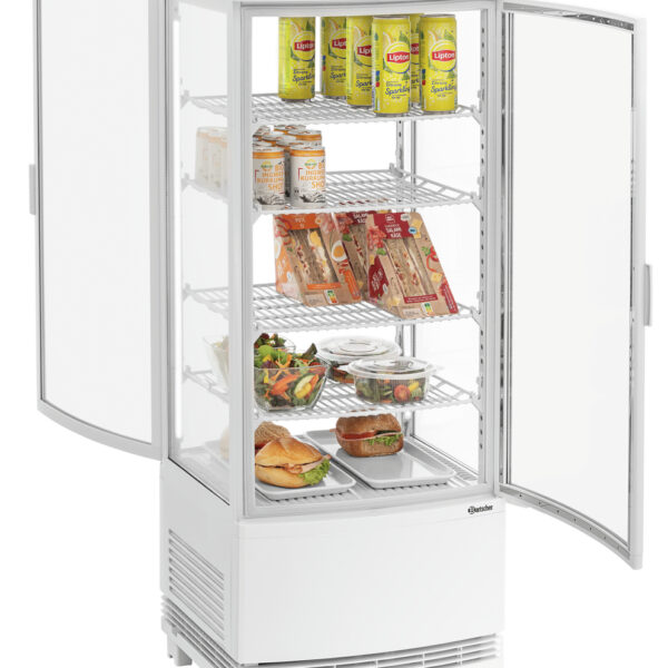 Mini-koelvitrine 98L2T wit