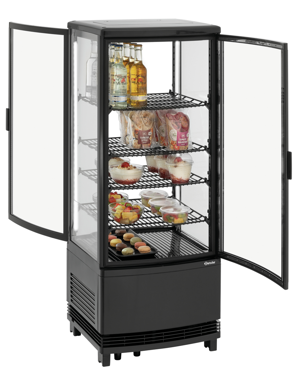 700698_2 Mini-koelvitrine 98L2T zwart - Afbeelding 1